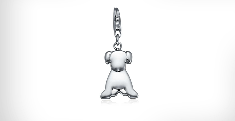 View Silver Dog Charms