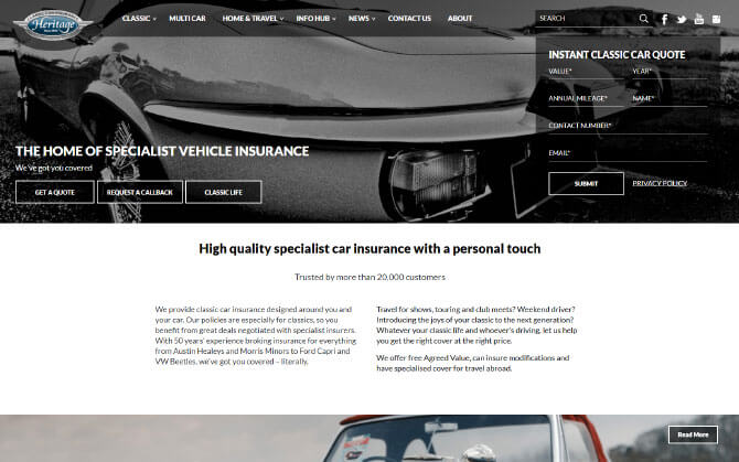 Heritage Insurance screenshot