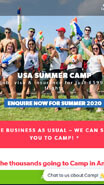 see The USA Summercamp website on mobile