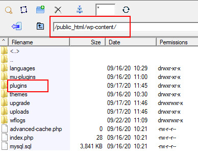 FTP WordPress plugin upload
