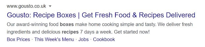 web page good meta description tag example