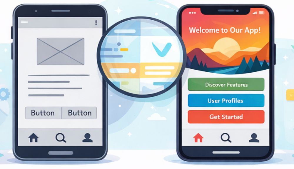 Mobile app prototypes